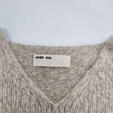 evam eva E173K038 シルクウール Vネック セーター ニット ベージュ レディース エヴァムエヴァ【中古】5-1025T∞