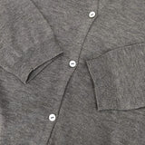 evam eva コットンシルク 定価23100円 E213K003 カーディガン グレー レディース エヴァムエヴァ【中古】5-1201M∞