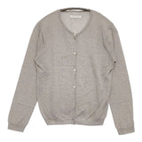 vie evam eva V211K902 スーピマコットン カーディガン グレー レディース ヴィー エヴァムエヴァ【中古】5-1201M∞