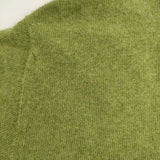 HERMES セリエボタン カシミヤ スコットランド製 カーディガン 80'sヴィンテージ グリーン レディース エルメス【中古】5-1102T∞