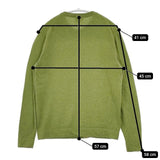 HERMES セリエボタン カシミヤ スコットランド製 カーディガン 80'sヴィンテージ グリーン レディース エルメス【中古】5-1102T∞