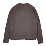 HERMES 馬車タグ セリエボタン カシミヤ スコットランド製 カーディガン 80'sヴィンテージ ブラウン レディース エルメス【中古】5-1127T∞