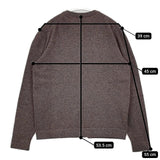 HERMES 馬車タグ セリエボタン カシミヤ スコットランド製 カーディガン 80'sヴィンテージ ブラウン レディース エルメス【中古】5-1127T∞