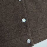 HERMES セリエボタン スコットランド製 カシミヤ カーディガン マルジェラ期 90'sヴィンテージ ブラウン レディース エルメス【中古】5-1127T∞