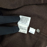 HERMES セリエボタン スコットランド製 カシミヤ カーディガン マルジェラ期 90'sヴィンテージ ブラウン レディース エルメス【中古】5-1127T∞