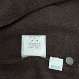HERMES セリエボタン スコットランド製 カシミヤ カーディガン マルジェラ期 90'sヴィンテージ ブラウン レディース エルメス【中古】5-1127T∞