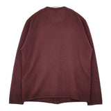 HERMES カシミヤ カデナジップアップ スコットランド製 ニット カーディガン ゴルチェ期 00'sヴィンテージ ワインレッド レディース エルメス【中古】5-1127T∞