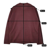 HERMES カシミヤ カデナジップアップ スコットランド製 ニット カーディガン ゴルチェ期 00'sヴィンテージ ワインレッド レディース エルメス【中古】5-1127T∞