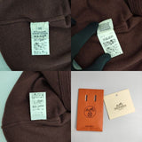 HERMES カシミヤ カデナジップアップ スコットランド製 ニット カーディガン ゴルチェ期 00'sヴィンテージ ワインレッド レディース エルメス【中古】5-1127T∞