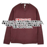 HERMES カシミヤ カデナジップアップ スコットランド製 ニット カーディガン ゴルチェ期 00'sヴィンテージ ワインレッド レディース エルメス【中古】5-1127T∞