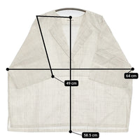 evam eva linen pattern pullover E241T216 定価22000円 ブラウス シャツ 24SS アンティークホワイト レディース エヴァムエヴァ【中古】5-0902S♪