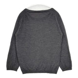 MARGARET HOWELL 589-7263001 イギリス製 ウール ポケット付き セーター ニット チャコールグレー レディース マーガレットハウエル【中古】5-1025T∞