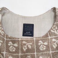 mina perhonen Lili 刺繍 チュール na3576 サイズ36 ワンピース ベージュ レディース ミナペルホネン【中古】5-0902S♪