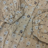 TSUHARU by Samansa Mos2 SM2 ローズ柄総刺繍コート 定価18700円 FDL-2300213 コート キャメル レディース ツハルバイ サマンサモスモス【中古】5-1204M∞