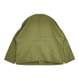 HARVESTY 二重織りアトリエジャケット 定価17600円 A32001-1 コットン ジャケット カーキ レディース ハーベスティ【中古】5-1204M∞