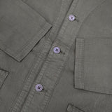 HARVESTY 二重織りアトリエジャケット 定価17600円 A32001-1 コットン ジャケット カーキ レディース ハーベスティ【中古】5-1204M∞