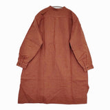 nest Robe 起毛リネンワークチュニック 定価36000円 ワンピース チュニック 19AW ブラウン レディース ネストローブ【中古】5-1031M♪