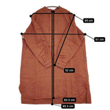 nest Robe 起毛リネンワークチュニック 定価36000円 ワンピース チュニック 19AW ブラウン レディース ネストローブ【中古】5-1031M♪