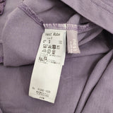 nest Robe コットンリネンドッキングプルオーバー 定価14300円 フリル カットソー 24SS パープル レディース ネストローブ【中古】5-0902S♪