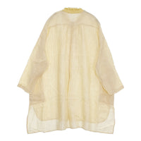 nest Robe デッドストックリネンコンビブラウス 定価26400円 チュニック 24AW イエロー ホワイト レディース ネストローブ【中古】5-0902M♪
