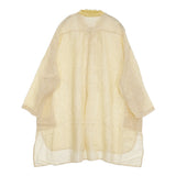 nest Robe デッドストックリネンコンビブラウス 定価26400円 チュニック 24AW イエロー ホワイト レディース ネストローブ【中古】5-0902M♪