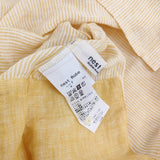 nest Robe デッドストックリネンコンビブラウス 定価26400円 チュニック 24AW イエロー ホワイト レディース ネストローブ【中古】5-0902M♪