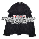 Y's フード付き ドット 羽織 yo-t07-064 コットンウール ジャケット ブラック レディース ワイズ/Yohji【中古】5-1127T∞