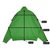 MARMARMAR ハーフジップ ジャージートレーナー プルオーバー カットソー グリーン レディース マーマーマー【中古】5-1204M∞