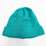 BEAMS BOY コットン ニット帽 帽子 ニットキャップ ターコイズ レディース ビームスボーイ【中古】5-1120T◎