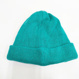 BEAMS BOY コットン ニット帽 帽子 ニットキャップ ターコイズ レディース ビームスボーイ【中古】5-1120T◎