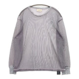 maturely Chambray In Side Out Long Sleeves シアー シースルー メッシュ カットソー 24SS グレー パープル レディース マチュアリー【中古】5-1204M∞