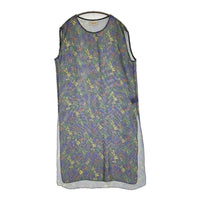 maturely Logo Emblem Print Dress 定価20900円 BEAMS ロゴ メッシュ ノースリーブ ワンピース グレー レディース マチュアリー【中古】5-0822S♪