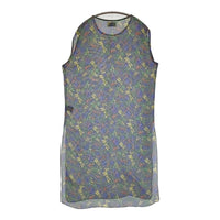 maturely Logo Emblem Print Dress 定価20900円 BEAMS ロゴ メッシュ ノースリーブ ワンピース グレー レディース マチュアリー【中古】5-0822S♪