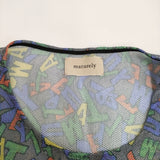 maturely Logo Emblem Print Dress 定価20900円 BEAMS ロゴ メッシュ ノースリーブ ワンピース グレー レディース マチュアリー【中古】5-0822S♪