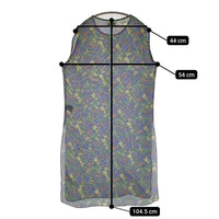maturely Logo Emblem Print Dress 定価20900円 BEAMS ロゴ メッシュ ノースリーブ ワンピース グレー レディース マチュアリー【中古】5-0822S♪