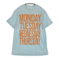 BEAMS BOY ロゴプリントショートスリーブTシャツ 定価7480円 半袖Ｔシャツ カットソー ライトブルー レディース ビームスボーイ【中古】5-0822S♪