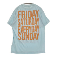 BEAMS BOY ロゴプリントショートスリーブTシャツ 定価7480円 半袖Ｔシャツ カットソー ライトブルー レディース ビームスボーイ【中古】5-0822S♪