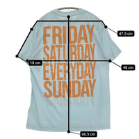 BEAMS BOY ロゴプリントショートスリーブTシャツ 定価7480円 半袖Ｔシャツ カットソー ライトブルー レディース ビームスボーイ【中古】5-0822S♪