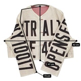 BEAMS BOY ニュースペーパー リバーシブル ジャケット 定価18480円 ノーカラー ベージュ レッド レディース ビームスボーイ【中古】5-0902M♪