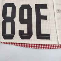 BEAMS BOY ニュースペーパー リバーシブル ジャケット 定価18480円 ノーカラー ベージュ レッド レディース ビームスボーイ【中古】5-0902M♪