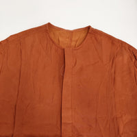 maturely FibrilSatin Blouse 定価17600円 BEAMS BOY サイズ0 サテン ブラウス シャツ 24SS オレンジ レディース マチュアリー【中古】5-0822S♪