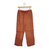 maturely Fibril Satin Pants サテン イージー パンツ 24SS オレンジ レディース マチュアリー【中古】5-1126M∞