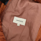 maturely Fibril Satin Pants サテン イージー パンツ 24SS オレンジ レディース マチュアリー【中古】5-1126M∞