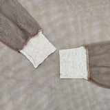 maturely Chambray In Side Out Long Sleeves シアー シースルー メッシュ カットソー ブラウン レディース マチュアリー【中古】5-1204M∞