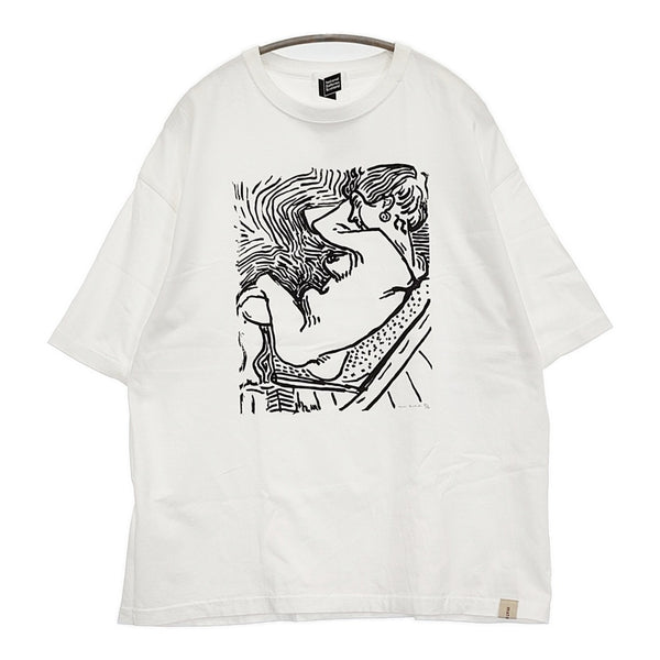maturely マティス National Galleries Of Scotland 版画 半袖Ｔシャツ カットソー ホワイト レディース マチュアリー【中古】5-0902S♪