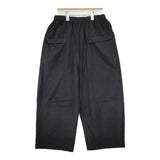 heavenly コットンリネンフロントポケットワイドパンツ 2536081 製品洗い 製品染め パンツ ブラック レディース ヘブンリー【中古】6-0301M∞