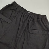 heavenly コットンリネンフロントポケットワイドパンツ 2536081 製品洗い 製品染め パンツ ブラック レディース ヘブンリー【中古】6-0301M∞