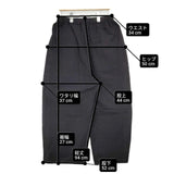 heavenly コットンリネンフロントポケットワイドパンツ 2536081 製品洗い 製品染め パンツ ブラック レディース ヘブンリー【中古】6-0301M∞