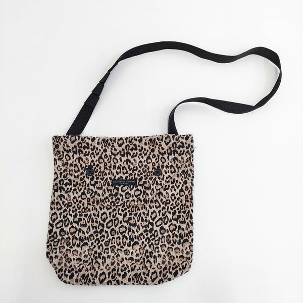 Engineered Garments Leopard Print Shoulder Bag ショルダーバッグ ベージュ ブラック メンズ エンジニアードガーメンツ【中古】5-1021G◎