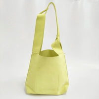 zattu マイクロファイバースエード ショルダーバッグ イエロー レディース ザッツ【中古】5-0829G♪